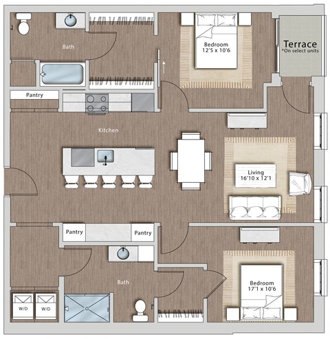 B1-1 Floor Plan at Sono Central Residential, Norwalk, 06854